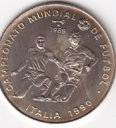 Beschrijving: 5 Pesos SOCCER 1990 ITALY